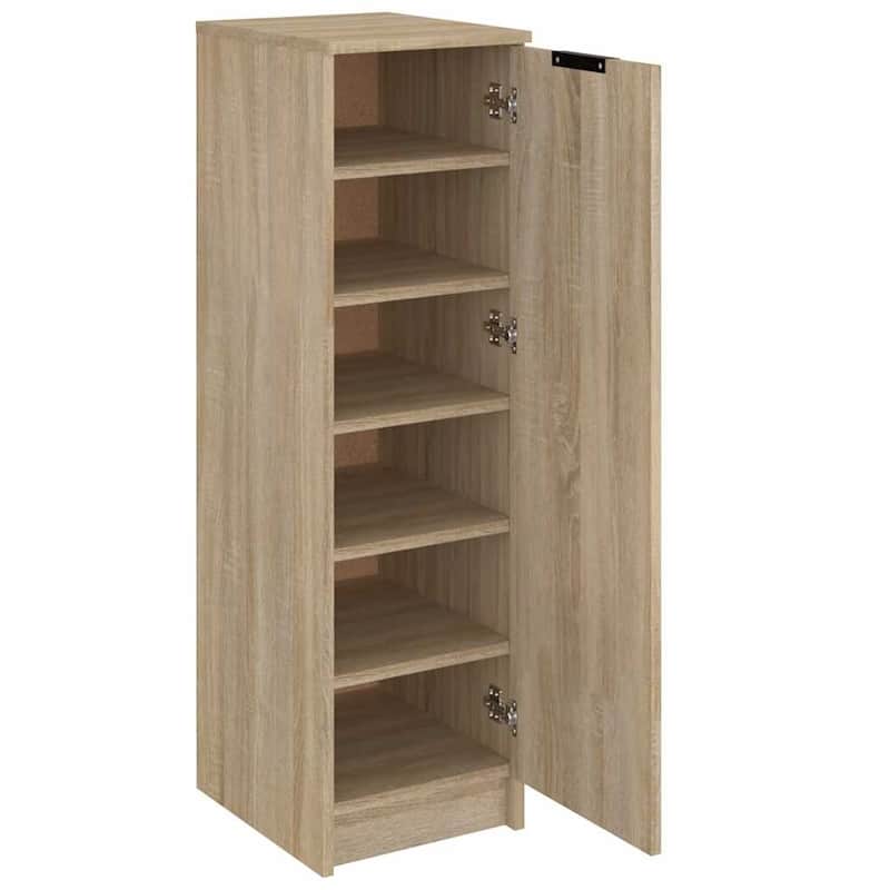 vidaXL Shoe Cabinet Engineered Wood Medium Shoe Cabinet - 13.8 x 11.8 x 39.4 in