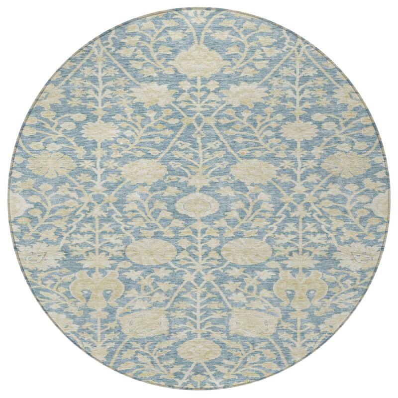 HomeRoots Floral Transitional Rectangle Outdoor Rug