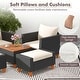 preview thumbnail 5 of 9, Costway 5 PCS Patio Furniture Set with Storage Table Ottomans Soft - See Details