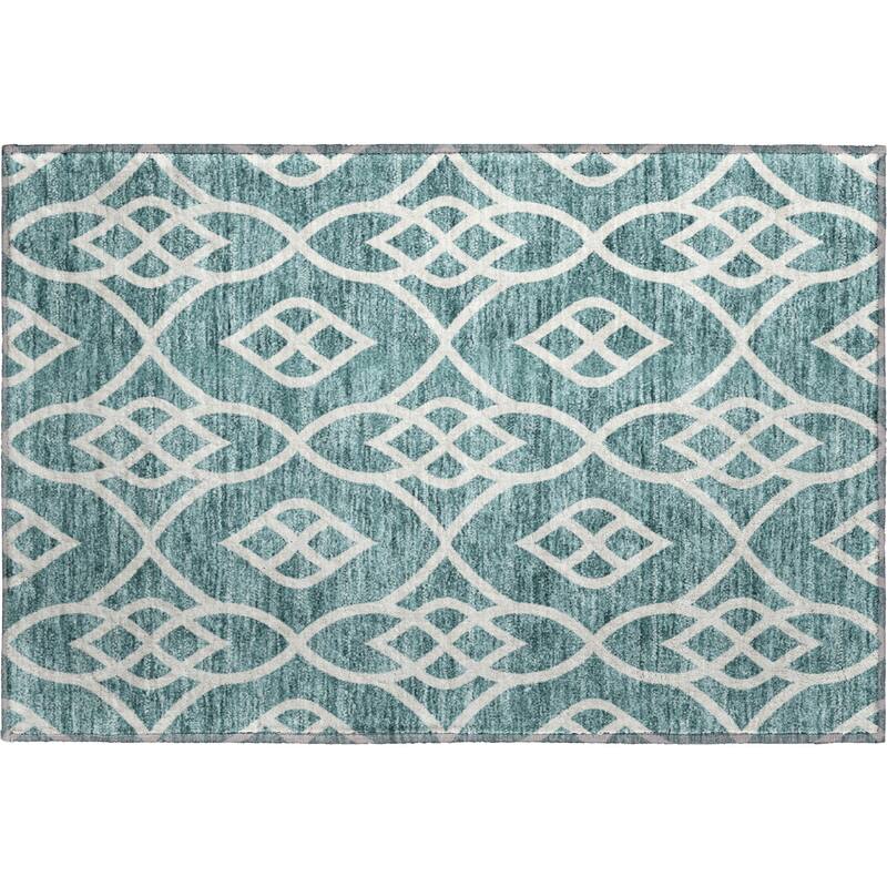 Premium Washable Super Soft Transitional Scroll Mayfield Rug
