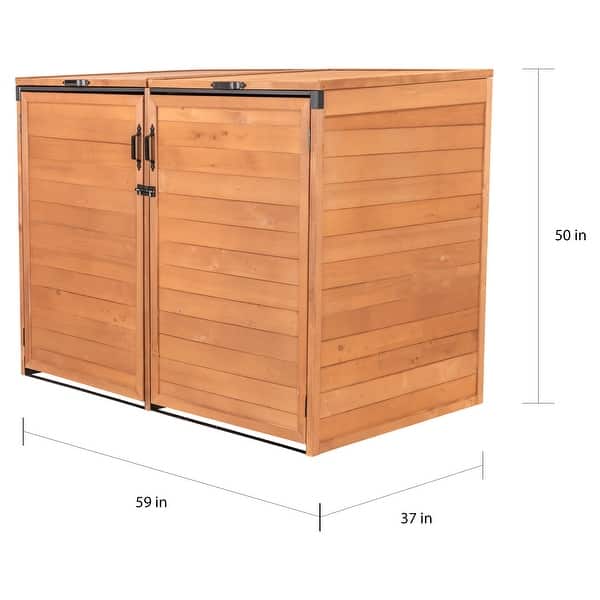 Horizontal Trash and Recycling Storage Shed - Bed Bath & Beyond - 30700228
