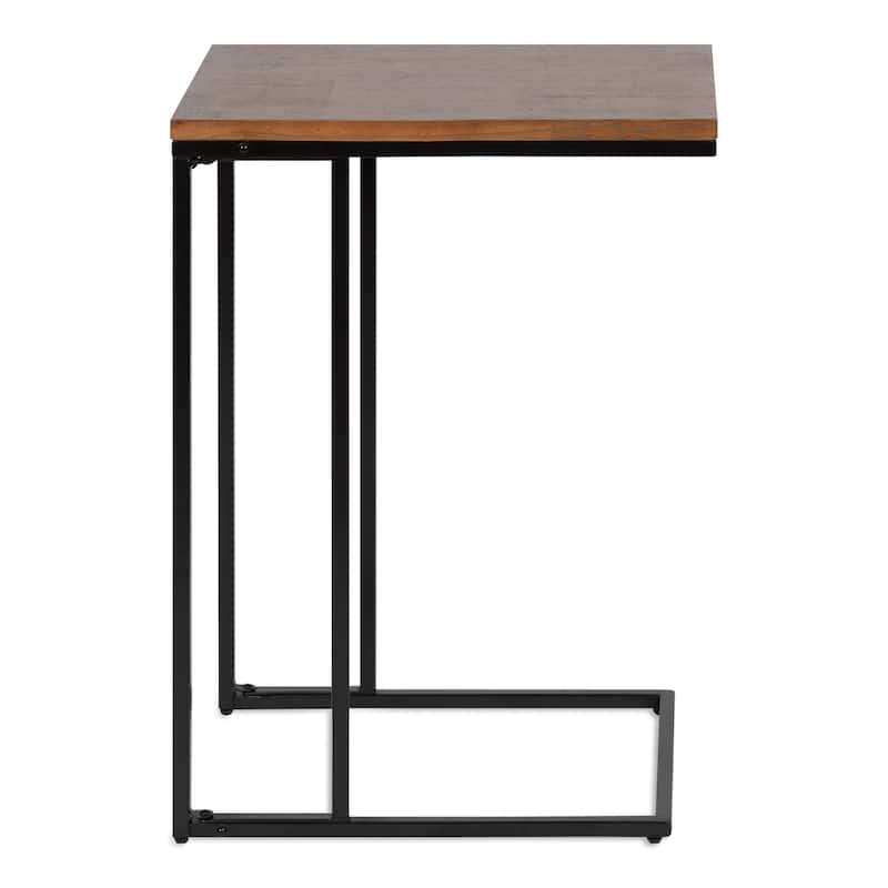 Kate and Laurel Lockridge Metal Base C-Table
