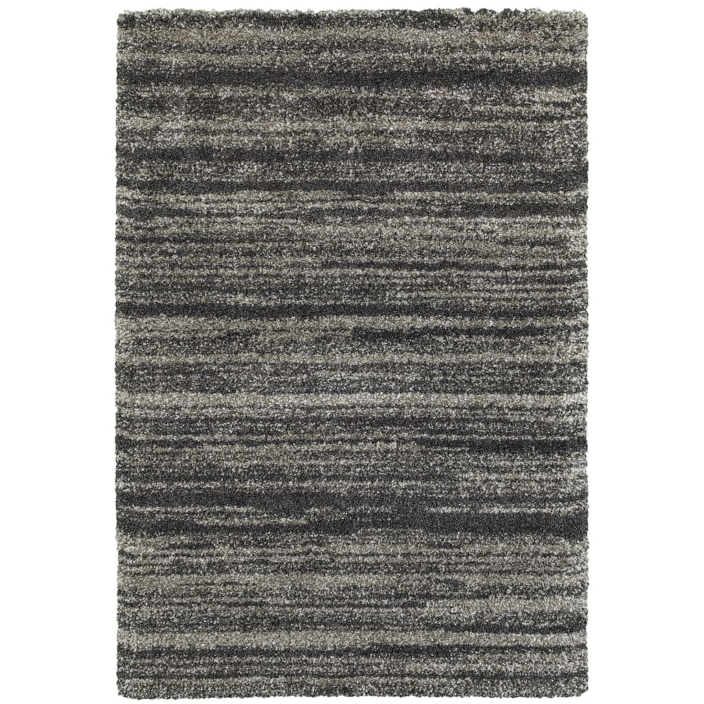 Style Haven Mendoza Shadow Stripes Shag Rug