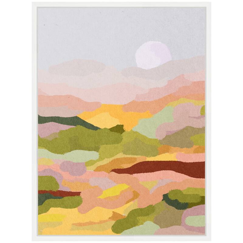 Kate and Laurel Sylvie Beautiful Landscape Framed Canvas by July Art Prints