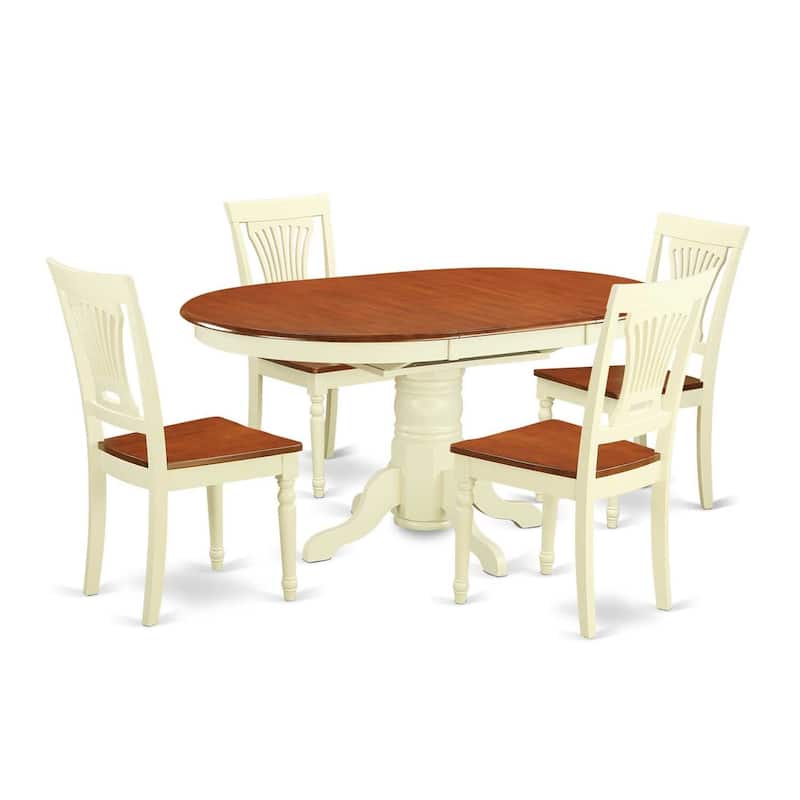 Coastal Dining Set - Avon Table & Chairs - Kitchen Dinette Set for 4 or 6