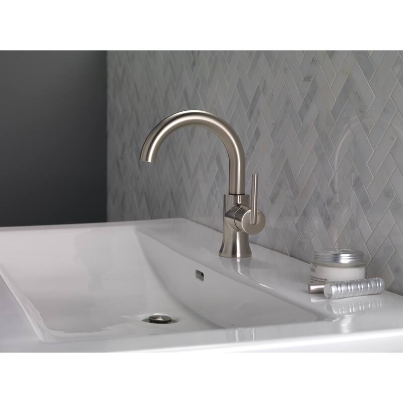 Delta Trinsic 1.2 GPM Single Hole Bathroom Faucet - Includes Metal