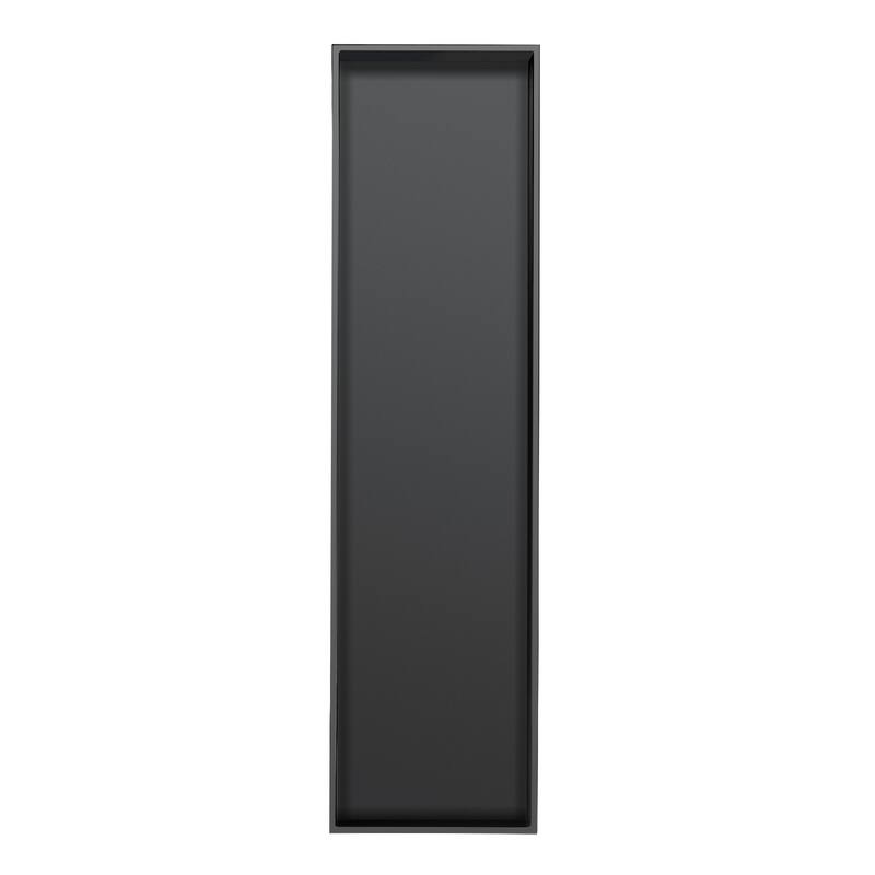Stainless Steel 18 Gauge Black Rectangular Recessed Shower Niche-48"x12.6"