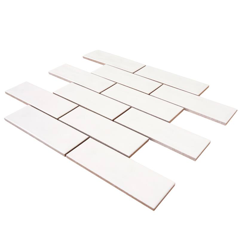 Forio 2" x 6" Brick Glossy Porcelain Mosaic Tile