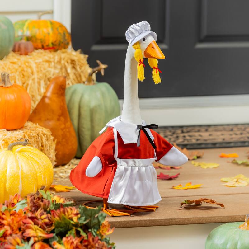 Porch Goose Outfit for Garden Statue