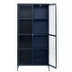 preview thumbnail 19 of 18, Rye Studio Brianne Metal & Glass 75" Display Cabinet