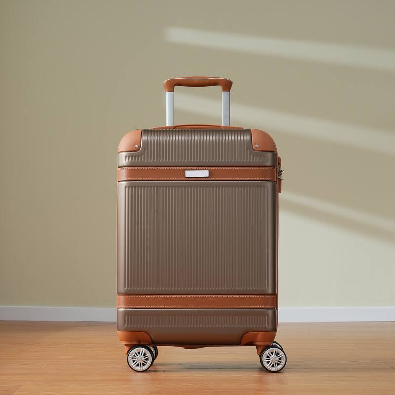 Hardshell Luggage Sets 3 Piece Carry-on Suitcase Double Spinner Wheels with TSA Lock for Men Women