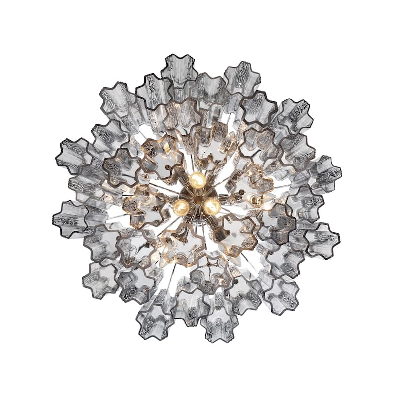 Crystorama Lighting Group ADD-308-SM Addis 9 Light 22" Wide Waterfall