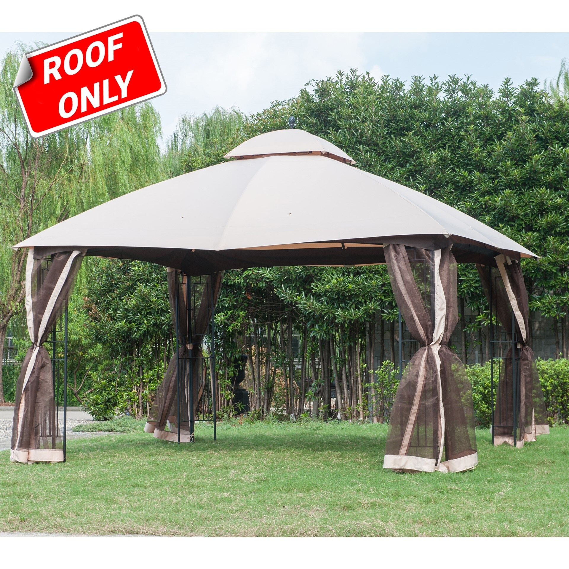 Shop Sunjoy Replacement Canopy Set For Gazebo Model L Gz798pst J Pk Overstock 30777788