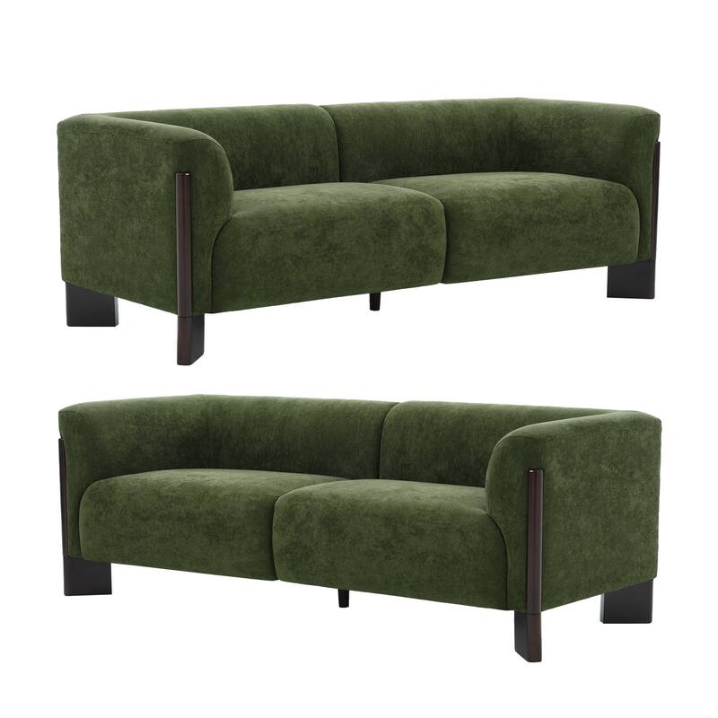 Upholstered Oversized Sofa Loveseat Set of 2