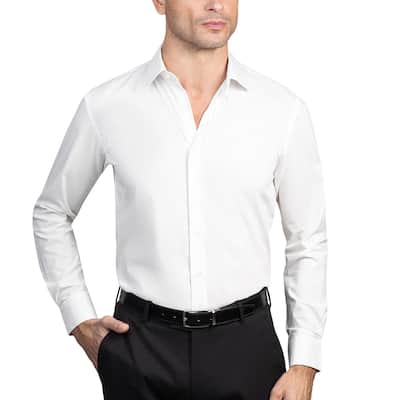 Lucky Brand Men's Solid Dress Shirt
