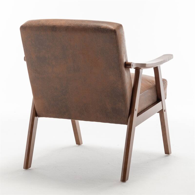 Mid-Century Modern Chair,Solid Wood Frame, Accent Chair