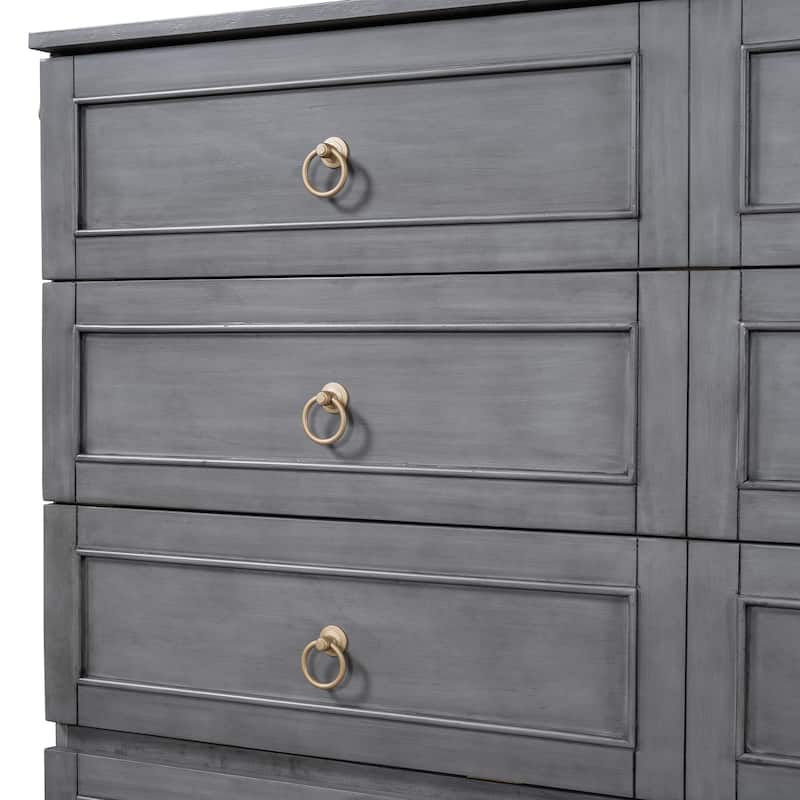 Queen Size Wood Murphy Bed, Murphy Bed Chest with Drawers