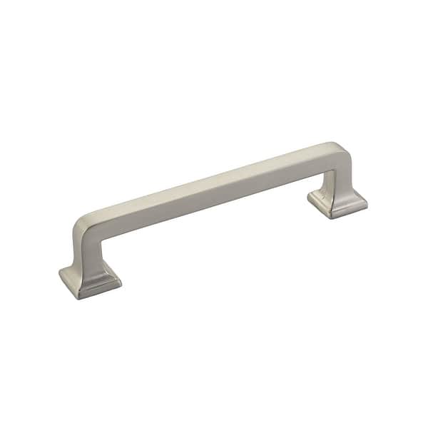 slide 2 of 12, Schaub and Company Menlo Park 4" Center to Center Cabinet Handle Satin Nickel