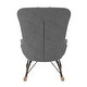 preview thumbnail 24 of 22, Avenue Greene Ernest Rocker Accent Chair with Storage Pockets - N/A