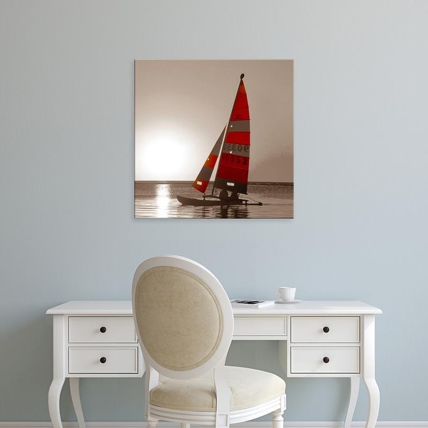 Easy Art Prints PhotoINC Studio's 'Sailboat Sunset' Premium Canvas Art