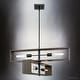 preview thumbnail 3 of 3, Luxury Minimalist Chandelier, 14.25H x 30W, with Mid Century Modern Style, Matte Black, UHP4911 by Urban Ambiance