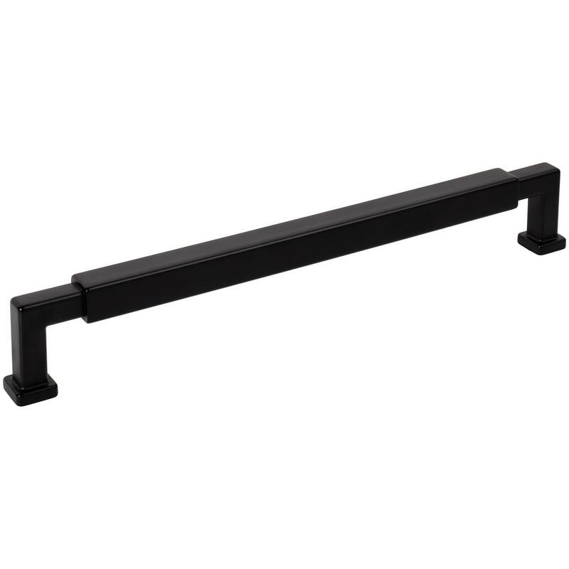 Jeffrey Alexander 229-12 Nash 12" Center to Center Bar Cabinet Pull - Matte Black