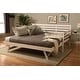 preview thumbnail 3 of 16, Somette Boho Daybed with Additional Pop Up Bed (Mattresses Not Included) White