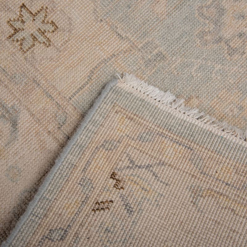 Alora Decor Southwesteren Hand-knotted Bordered Blue Rug