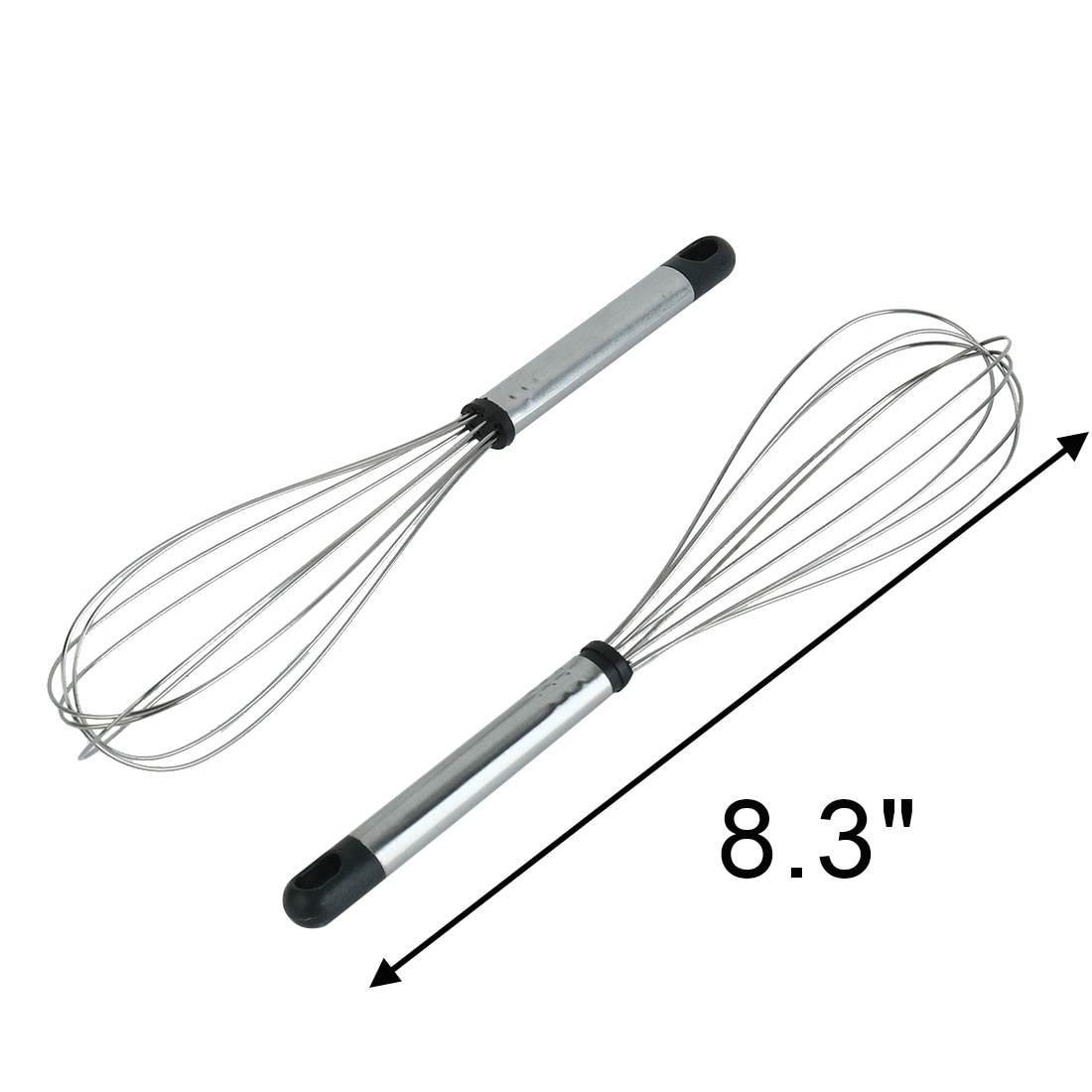 Farberware Professional Silicone Mini Whisks, Set of 2, Black