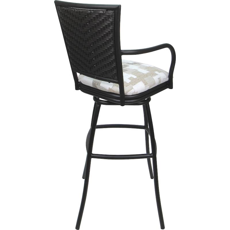 Outdoor Indoor Bar Stool Counter, Extra Tall - Erin with Arms