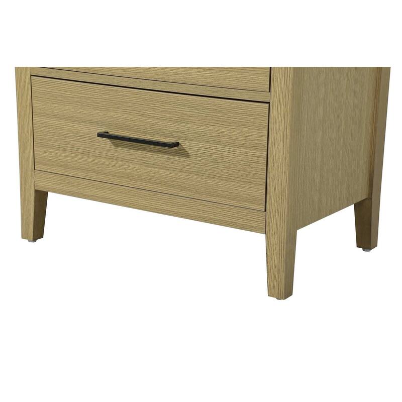 Laura 16-28 Inch Bath Storage Glass Cabinet