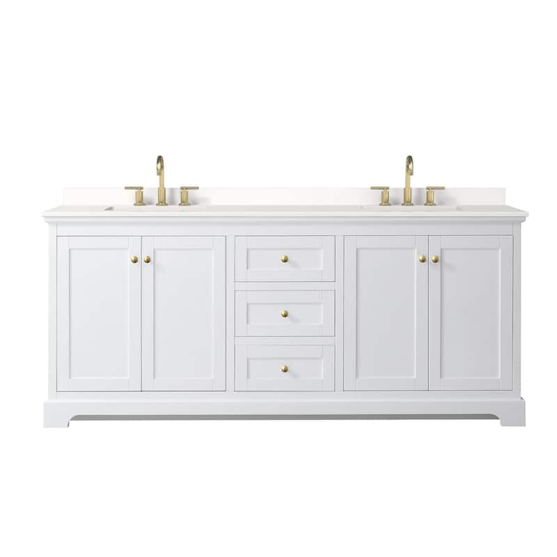 Wyndham Collection WCV232380D-QTZ-US3MXX Avery 80" Free Standing