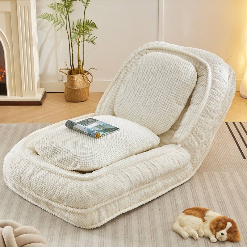 Lazy Folding Sofa Bed with Two Pillows