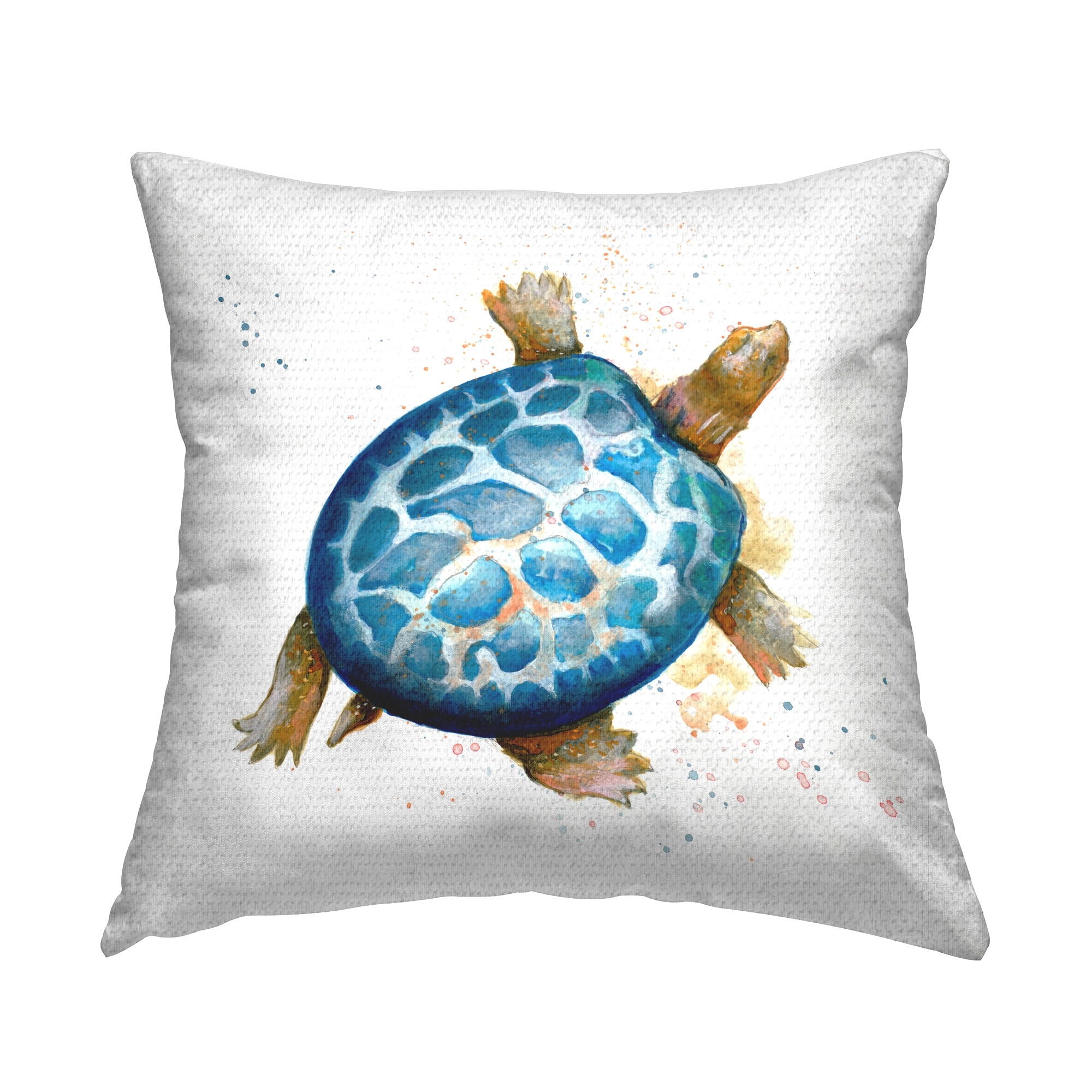 Stupell Modern Speckled Turtle Printed Outdoor Throw Pillow Design by Patricia Pinto