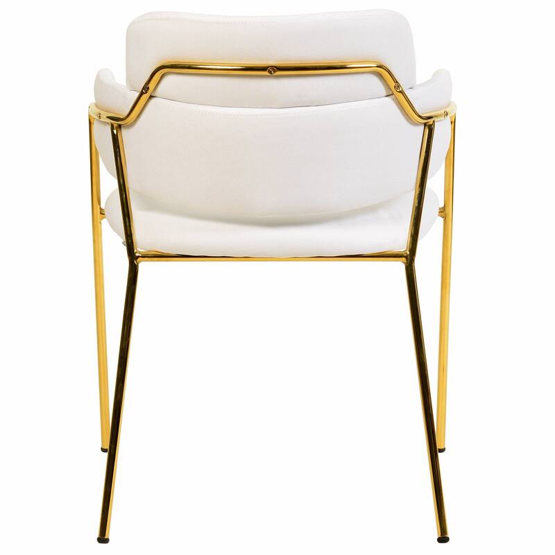 LeisureMod Axis Set of 4 Mid-Century Modern Dining Chair, Elegant Accent Side Chair for Home Office & Kitchen
