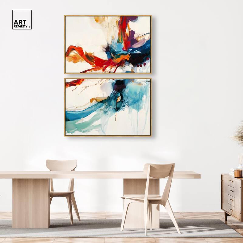 Vibrant Palette I Canvas Set of 2 by Art Remedy