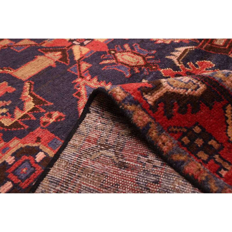 ECARPETGALLERY Hand-knotted Andelz Dark Navy Wool Rug - 4'4 x 6'5