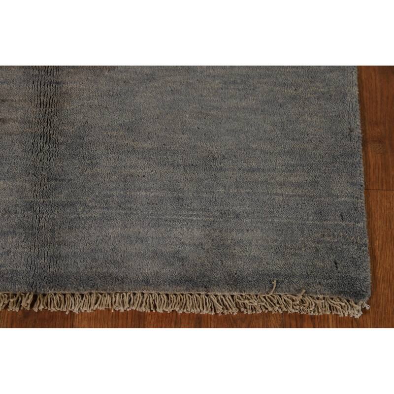 Modern Gabbeh Oriental Rug Hand-Knotted Bedroom Wool Carpet - 2'8"x 4'1"