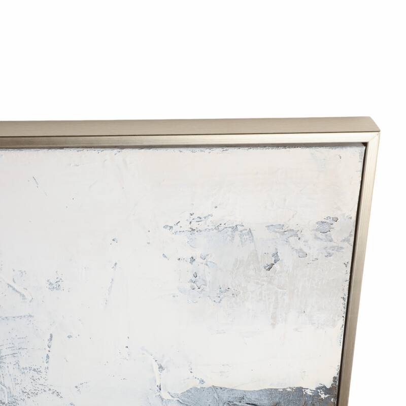 Canvas Art Print Wood Frame Abstract Texture Wall Decor - 60" Blue