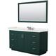 Option Green / White Quartz Top / Brushed Nickel Hardware