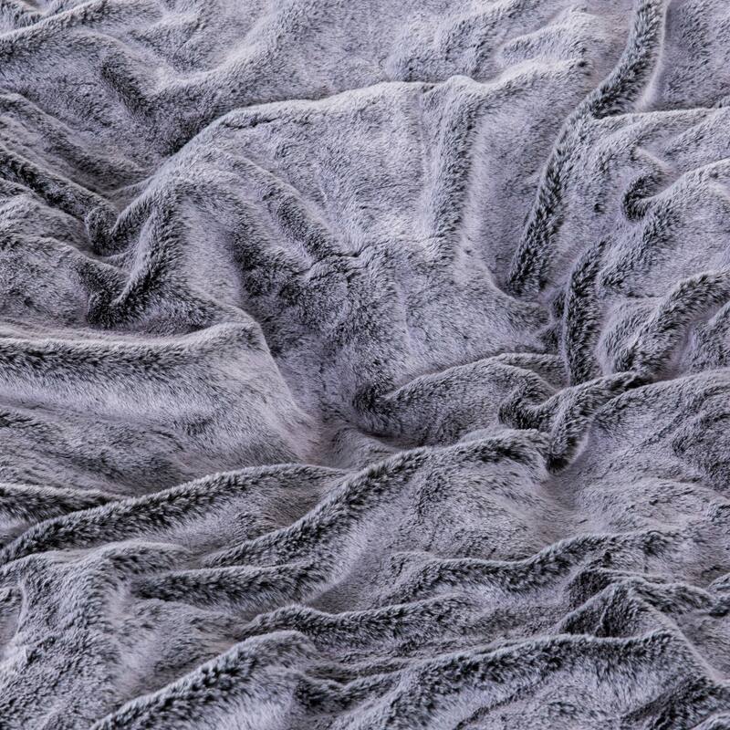Sealy Bala 5ft Faux Fur Foam Bean Bag Grey