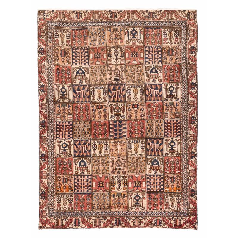 ECARPETGALLERY Hand-knotted Kayseri Dark Copper Wool Rug - 6'6 x 9'0