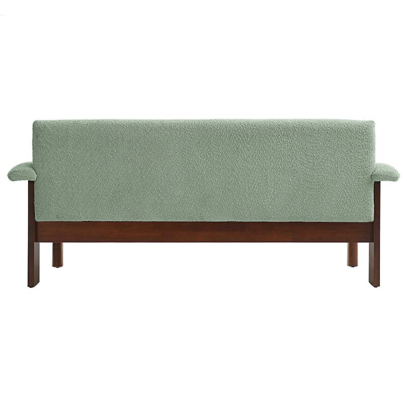 72.8" Upholstered Loveseat Sofa for Small Space, Living Room Couch with Armrest and Wood Frame