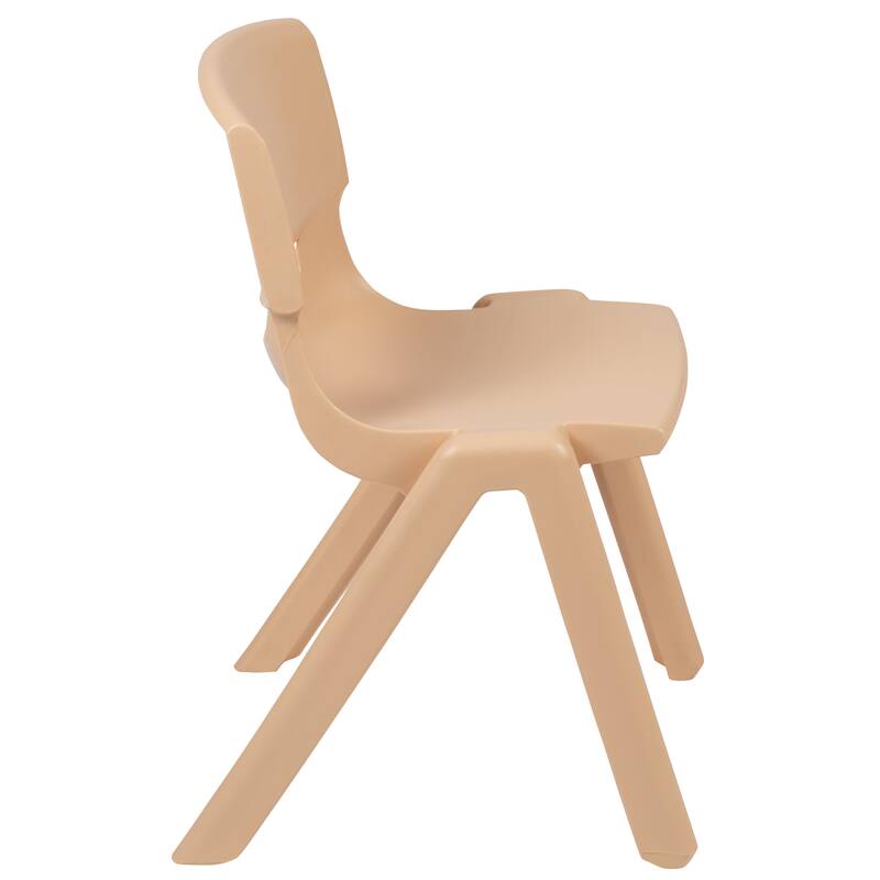 2 Pack Plastic Stack School Chair with 13.25"H Seat, K-2 School Chair