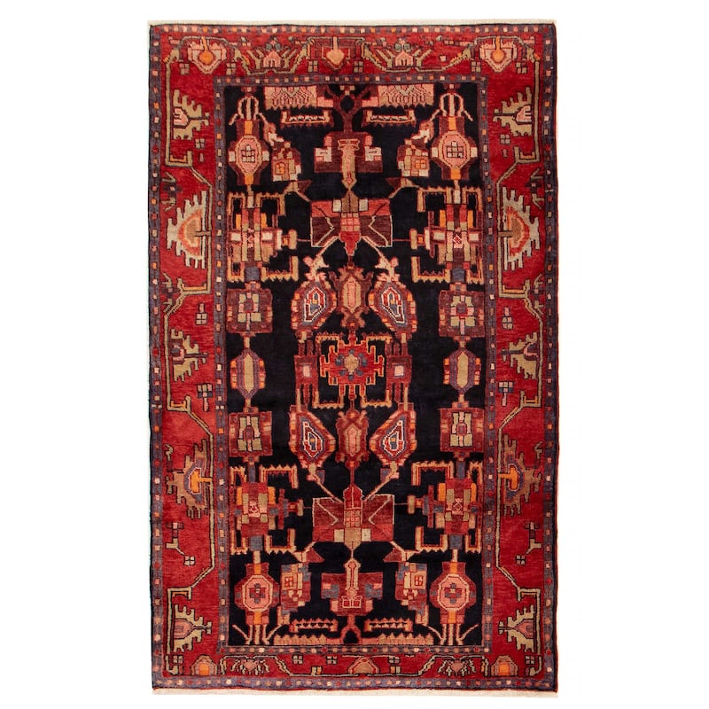 Anadol Red Rug 4'1" x 6'9" - 4'7 x 7'5 - Dark Navy - 4'7 x 7'5