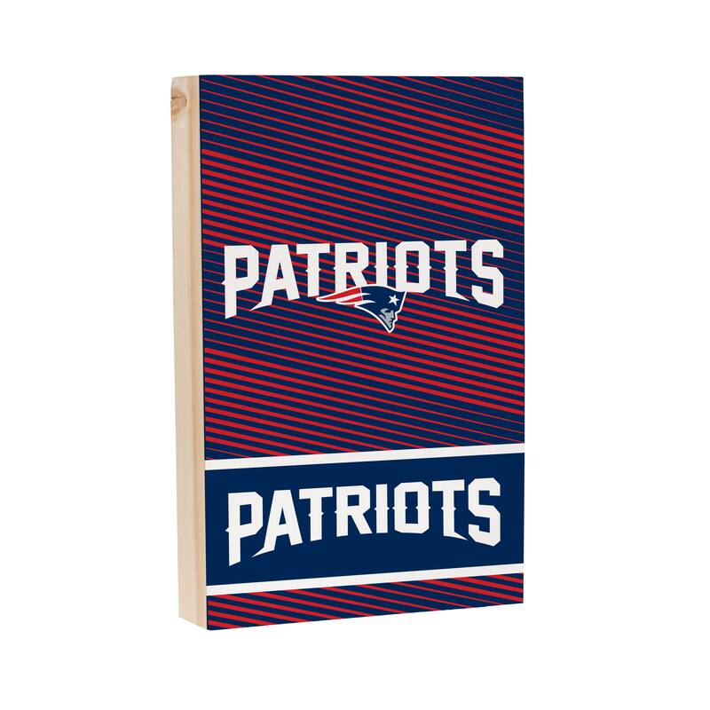 New England Patriots Wooden Tabletop Mantel Shelf Sign