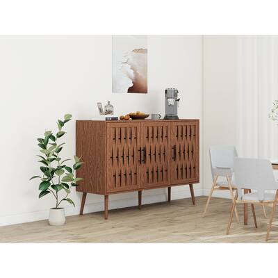 3 Door Accent Storage Cabinet Perfect for Living Room or Bedroom