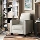 preview thumbnail 7 of 27, Furniture of America Haynes Traditional Wood Padded Recliner Chair Beige