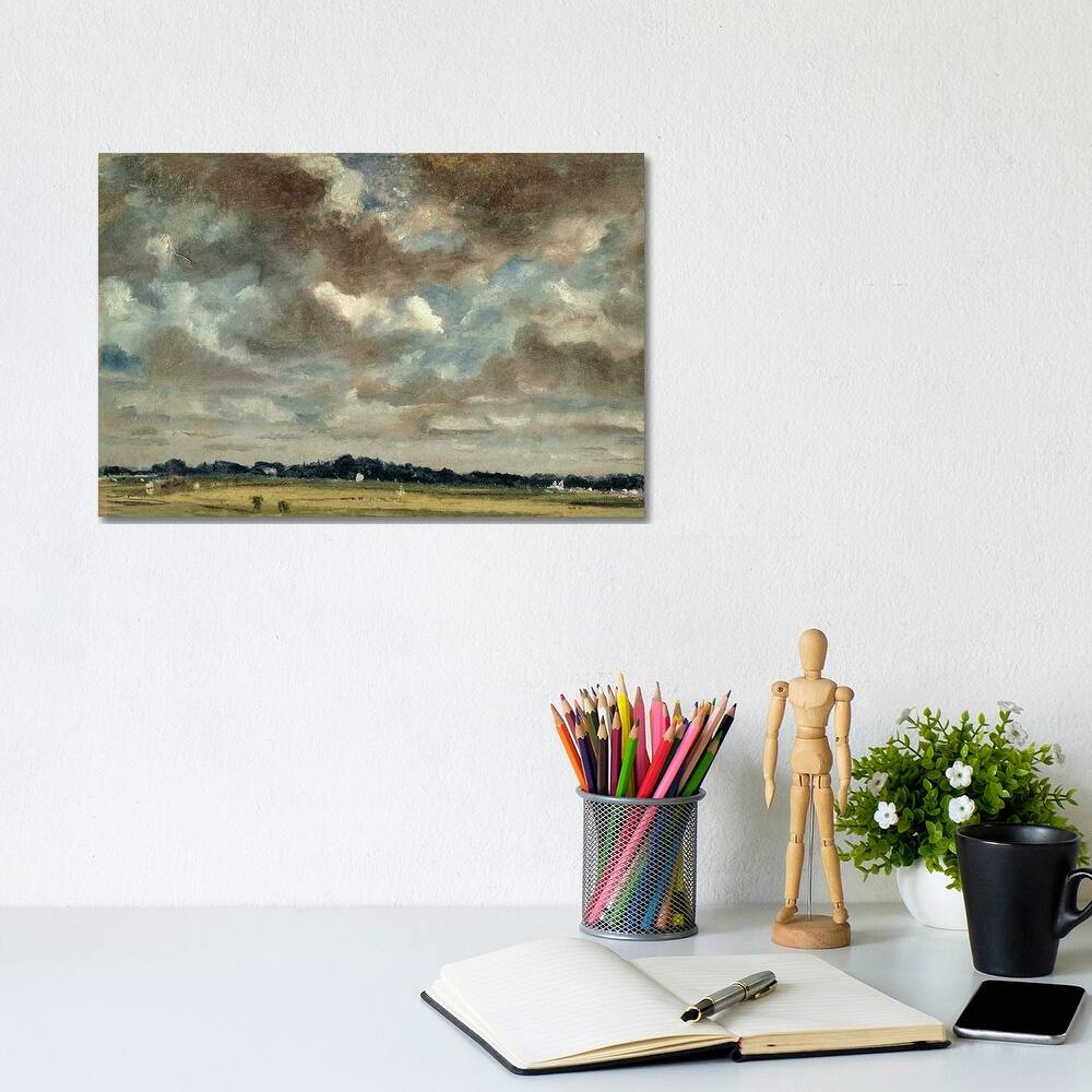 iCanvas "Extensive Landscape with Grey Clouds, c.1821 " by John Constable Canvas Print