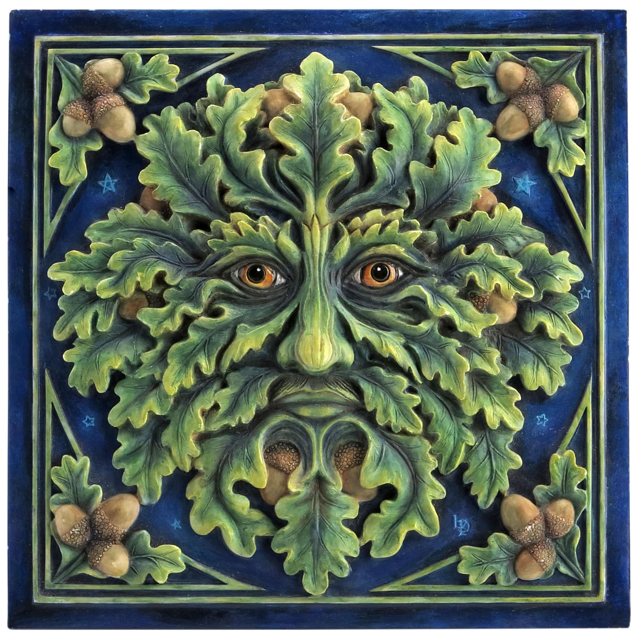 6.42 Wall Plaque Multi-Color Poly Resin